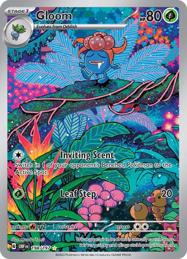Gloom 198/197 Holofoil SV03: Obsidian Flames