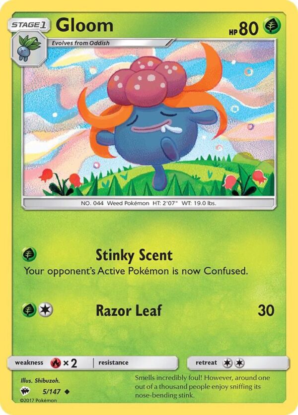 Gloom 5/147 Normal SM – Burning Shadows Gloom 5/147 Normal SM – Burning Shadows