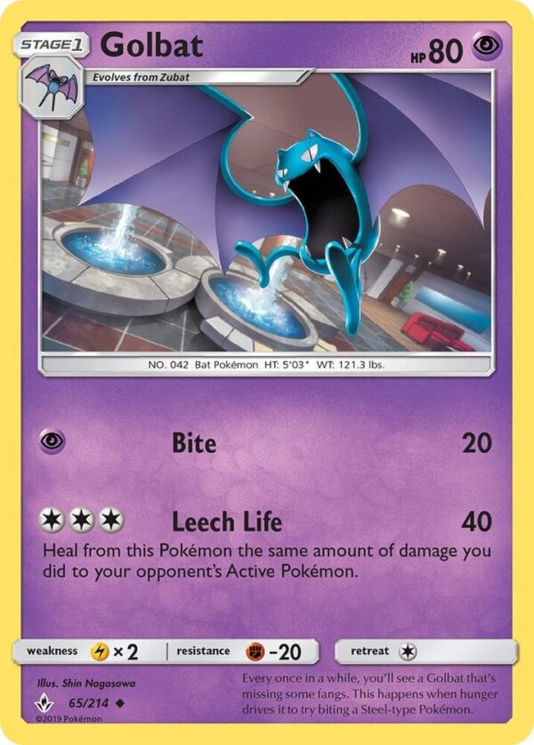Golbat 65/214 Normal SM – Unbroken Bonds
