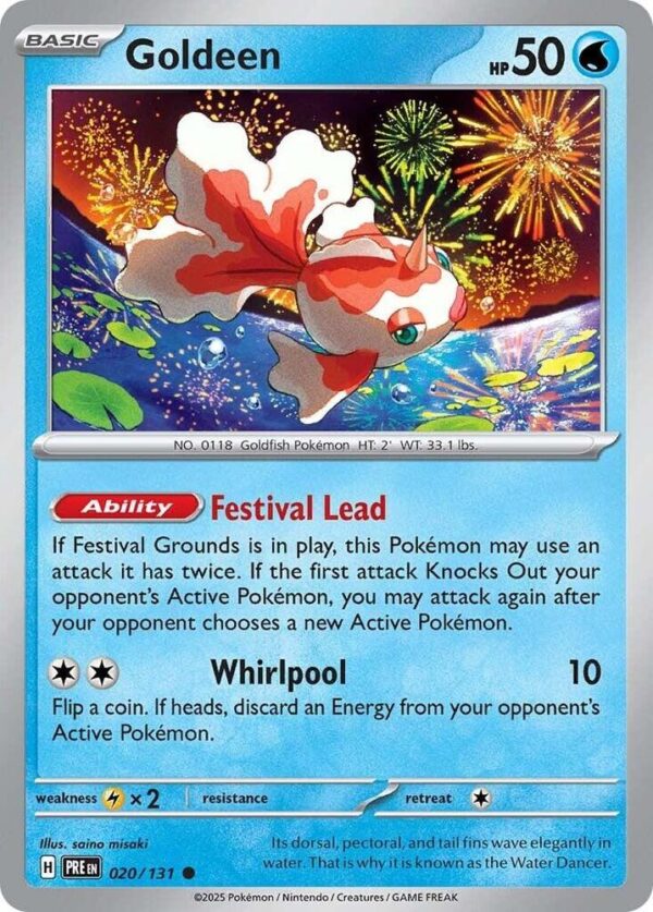 Goldeen 020/131 Normal SV: Prismatic Evolutions Goldeen 020/131 Normal SV: Prismatic Evolutions