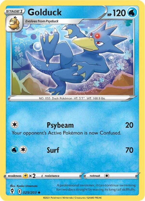Golduck 025/203 Normal SWSH07: Evolving Skies
