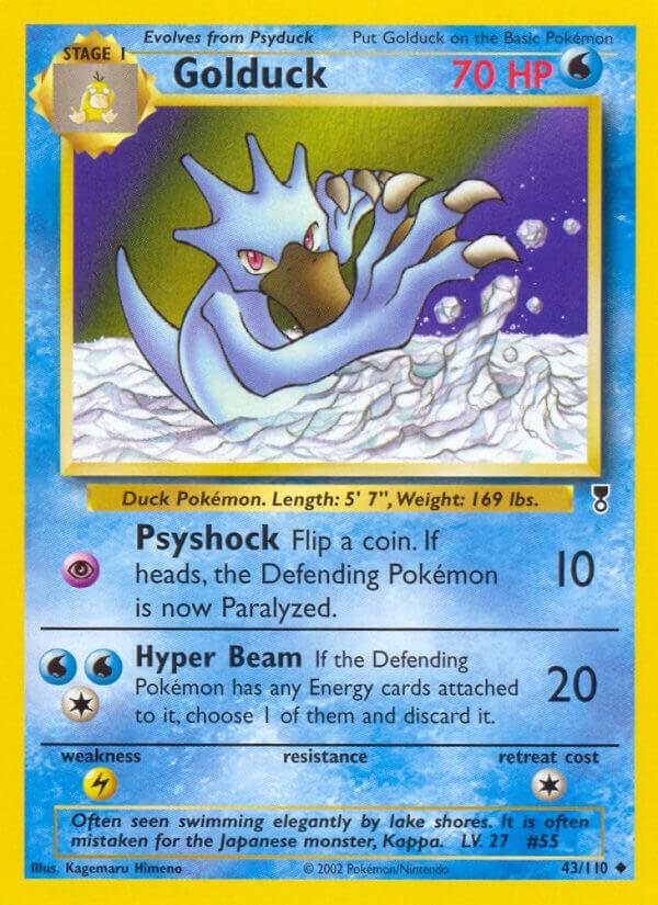 Golduck 043/110 Reverse Holofoil Legendary Collection