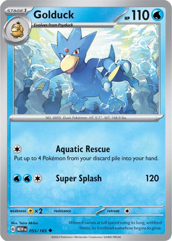 Golduck 055/165 Normal SV: Scarlet & Violet 151 Golduck 055/165 Normal SV: Scarlet & Violet 151