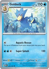 Golduck | 055/165 | Reverse Holofoil | SV: Scarlet & Violet 151 Golduck | 055/165 | Reverse Holofoil | SV: Scarlet & Violet 151