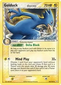 Golduck (Delta Species) | 43/110 | Reverse Holofoil | Holon Phantoms