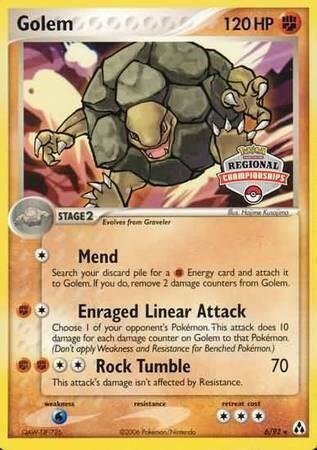 Golem 6/92 (Regional Championships) 006/092 Normal League & Championship Cards