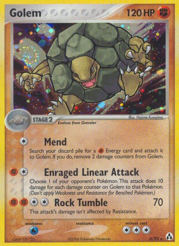 Golem 6/92 Reverse Holofoil Legend Maker