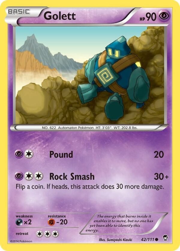 Golett 42/111 Normal XY – Furious Fists Golett 42/111 Normal XY – Furious Fists
