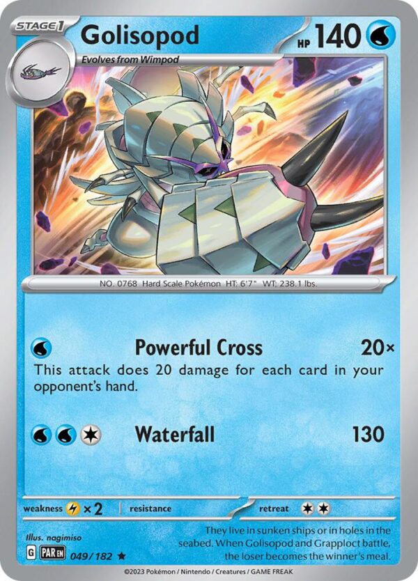 Golisopod 049/182 Reverse Holofoil SV04: Paradox Rift Golisopod 049/182 Reverse Holofoil SV04: Paradox Rift