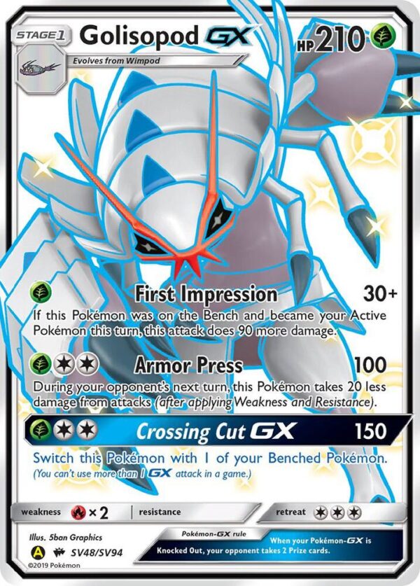 Golisopod GX SV48/SV94 Holofoil Hidden Fates: Shiny Vault