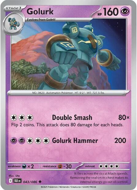Golurk 043/086 Normal SV: Black Bolt