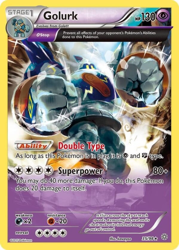 Golurk (35) 35/98 Normal XY – Ancient Origins Golurk (35) 35/98 Normal XY – Ancient Origins