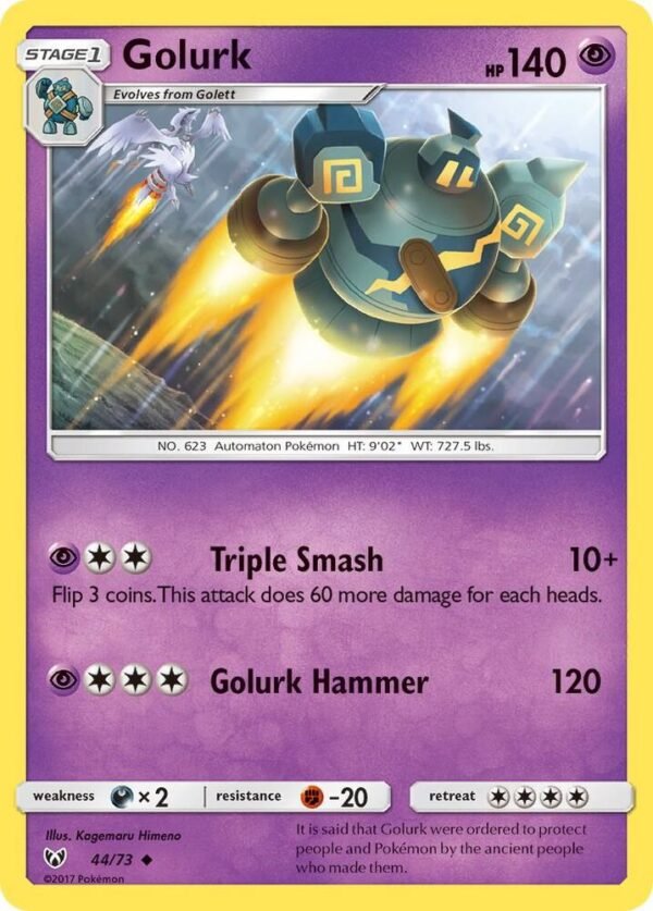 Golurk 44/73 Reverse Holofoil Shining Legends