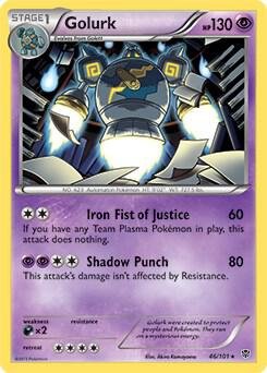 Golurk 46/101 (BW Plasma Blast) 046/101 Normal Deck Exclusives Golurk 46/101 (BW Plasma Blast) 046/101 Normal Deck Exclusives