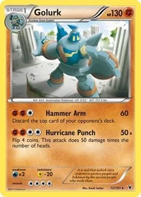 Golurk | 72/101 | Reverse Holofoil | Noble Victories