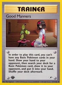 Good Manners | 111/132 | 1st Edition | Gym Heroes