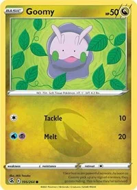Goomy | 195/264 | Reverse Holofoil | SWSH08: Fusion Strike Goomy | 195/264 | Reverse Holofoil | SWSH08: Fusion Strike