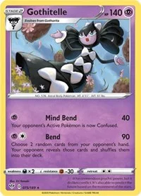 Gothitelle | 075/189 | Reverse Holofoil | SWSH03: Darkness Ablaze
