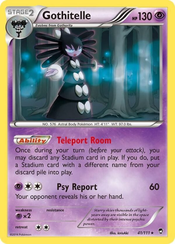 Gothitelle 41/111 Reverse Holofoil XY – Furious Fists Gothitelle 41/111 Reverse Holofoil XY – Furious Fists