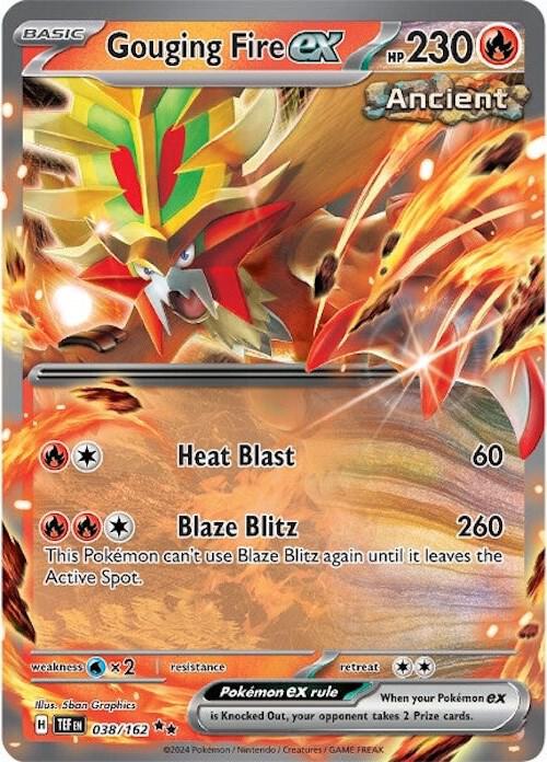Gouging Fire ex 038/162 Holofoil SV05: Temporal Forces Gouging Fire ex 038/162 Holofoil SV05: Temporal Forces