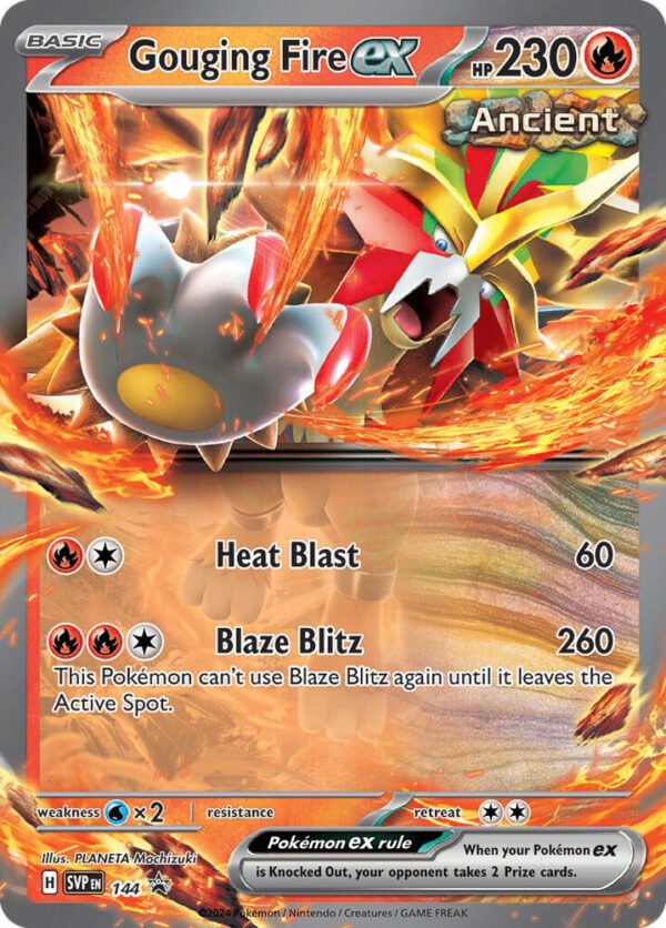 Gouging Fire ex 144 Holofoil SV: Scarlet & Violet Promo Cards Gouging Fire ex 144 Holofoil SV: Scarlet & Violet Promo Cards
