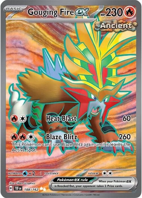 Gouging Fire ex 188/162 Holofoil SV05: Temporal Forces Gouging Fire ex 188/162 Holofoil SV05: Temporal Forces