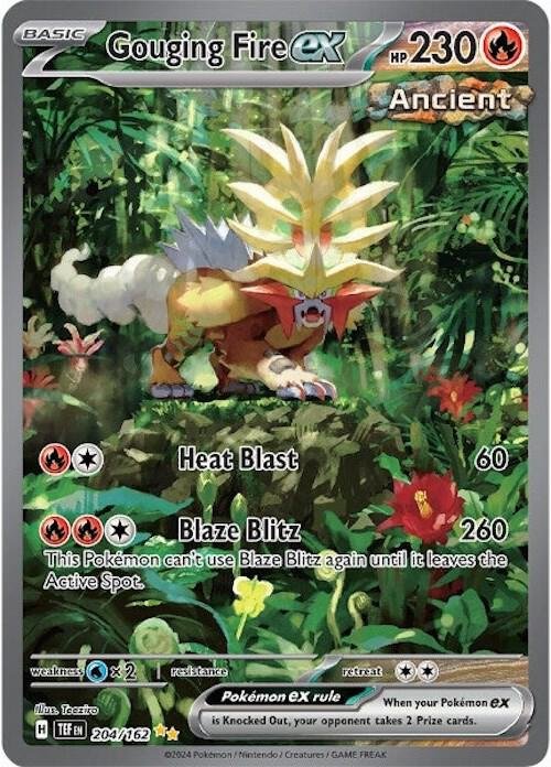 Gouging Fire ex 204/162 Holofoil SV05: Temporal Forces Gouging Fire ex 204/162 Holofoil SV05: Temporal Forces
