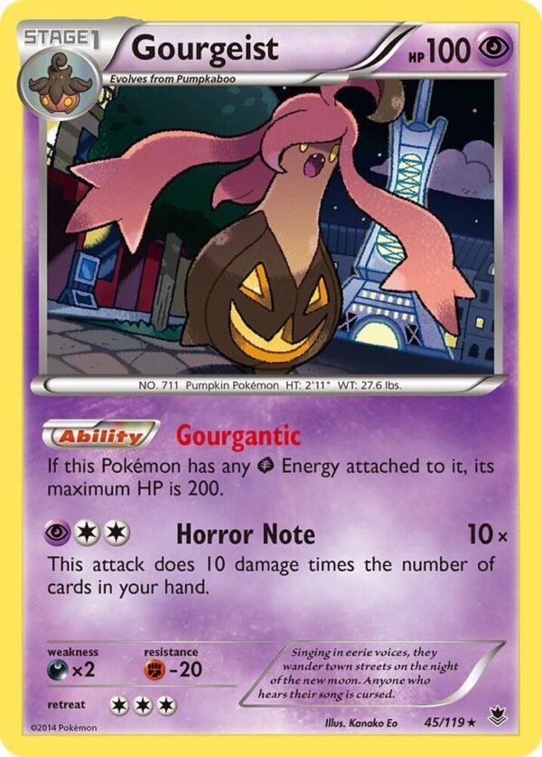 Gourgeist 45/119 Holofoil XY – Phantom Forces Gourgeist 45/119 Holofoil XY – Phantom Forces