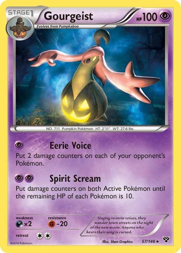 Gourgeist 57/146 Reverse Holofoil XY Base Set Gourgeist 57/146 Reverse Holofoil XY Base Set
