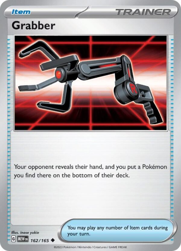 Grabber 162/165 Reverse Holofoil SV: Scarlet & Violet 151 Grabber 162/165 Reverse Holofoil SV: Scarlet & Violet 151