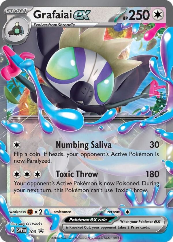 Grafaiai ex 100 Holofoil SV: Scarlet & Violet Promo Cards Grafaiai ex 100 Holofoil SV: Scarlet & Violet Promo Cards