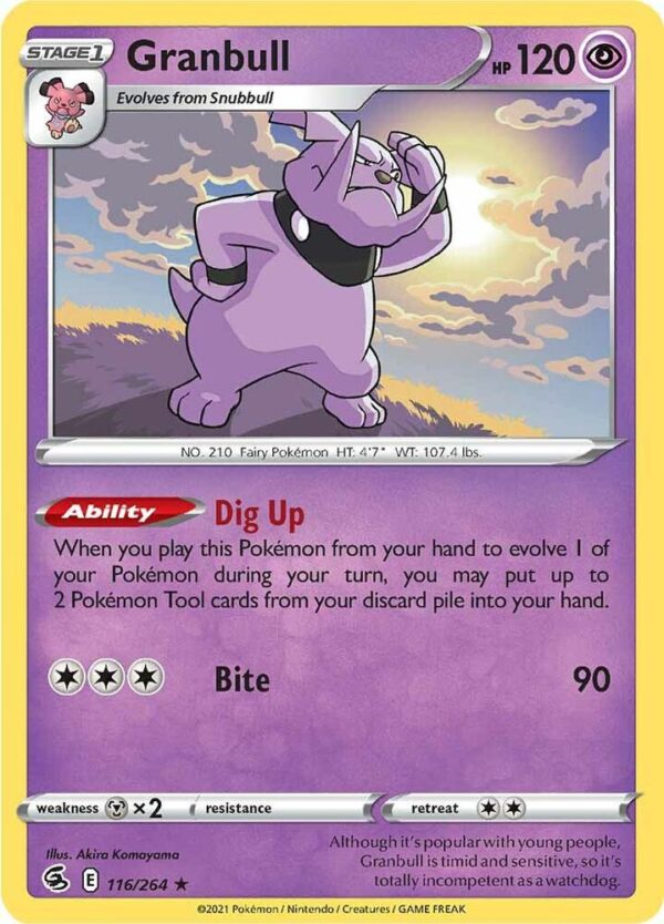 Granbull 116/264 Normal SWSH08: Fusion Strike