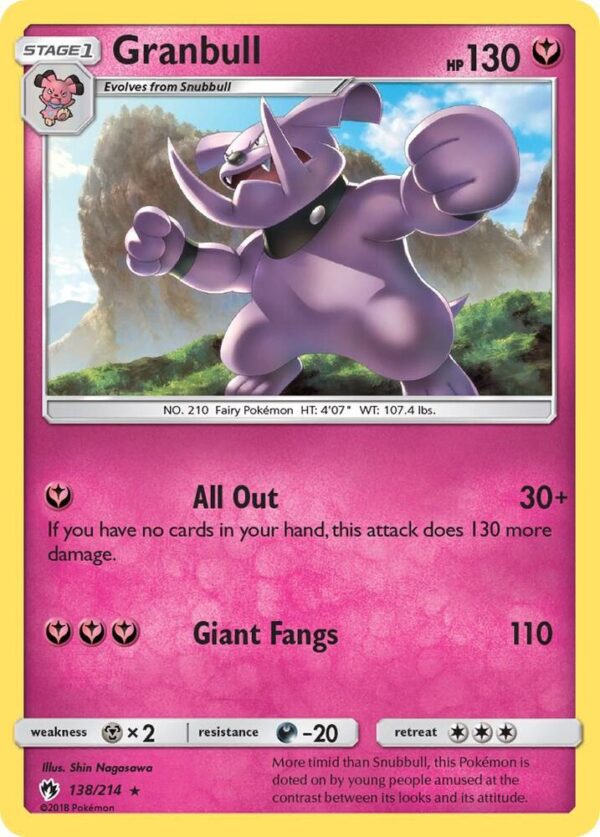 Granbull 138/214 Normal SM – Lost Thunder Granbull 138/214 Normal SM – Lost Thunder
