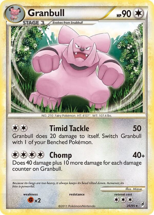 Granbull 26/95 Reverse Holofoil Call of Legends