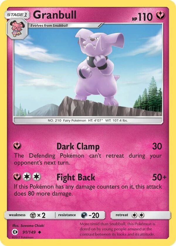 Granbull 91/149 Normal SM Base Set Granbull 91/149 Normal SM Base Set