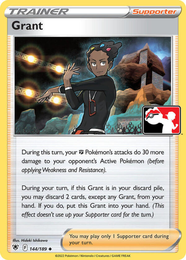 Grant 144/189 Normal Prize Pack Series Cards