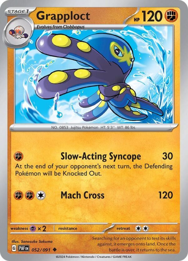 Grapploct 052/091 Normal SV: Paldean Fates
