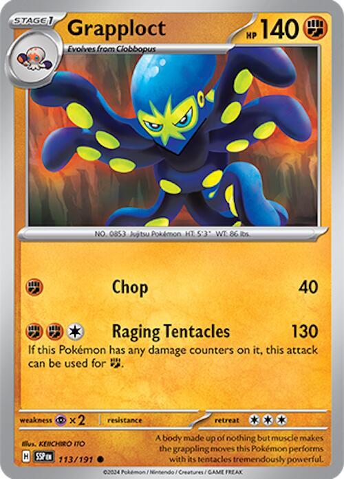 Grapploct 113/191 Reverse Holofoil SV08: Surging Sparks Grapploct 113/191 Reverse Holofoil SV08: Surging Sparks