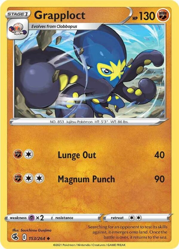 Grapploct 153/264 Normal SWSH08: Fusion Strike