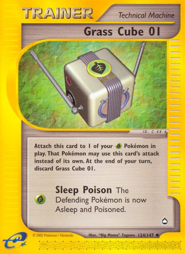Grass Cube 01 124/127 Reverse Holofoil Aquapolis Grass Cube 01 124/127 Reverse Holofoil Aquapolis