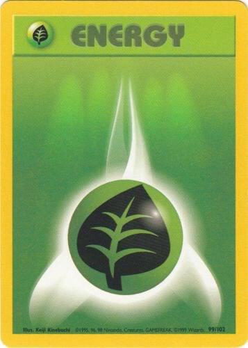 Grass Energy 099/102 Normal Base Set Grass Energy 099/102 Normal Base Set