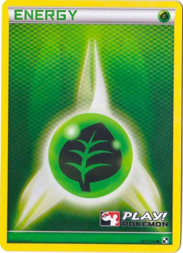 Grass Energy 105/114 (Play! Pokemon) Holofoil League & Championship Cards