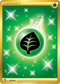 Grass Energy (Secret) | 283/264 | Holofoil | SWSH08: Fusion Strike
