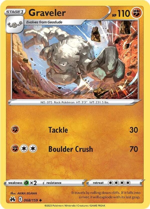 Graveler 068/159 Normal Crown Zenith
