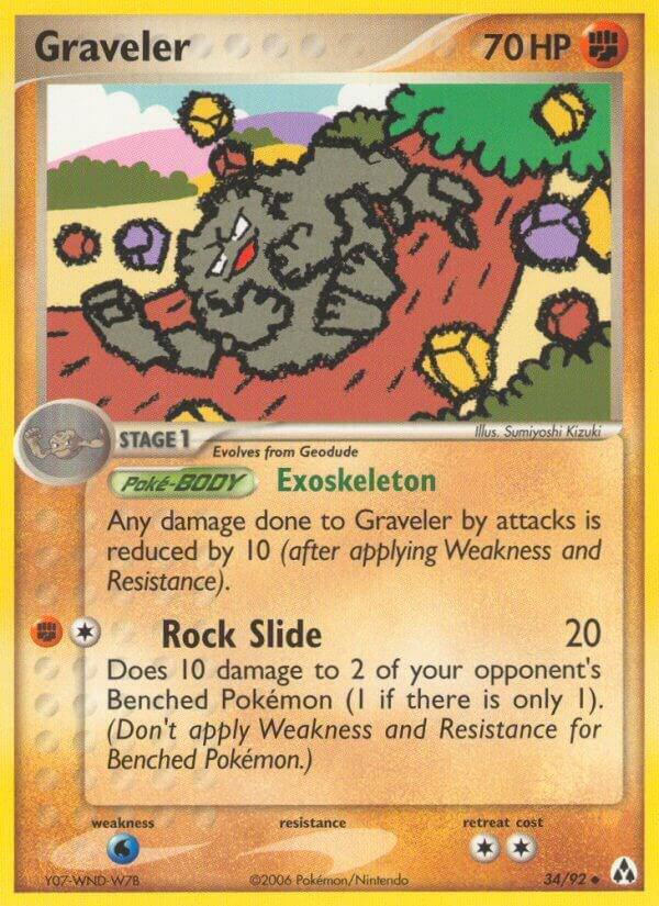 Graveler 34/92 Reverse Holofoil Legend Maker