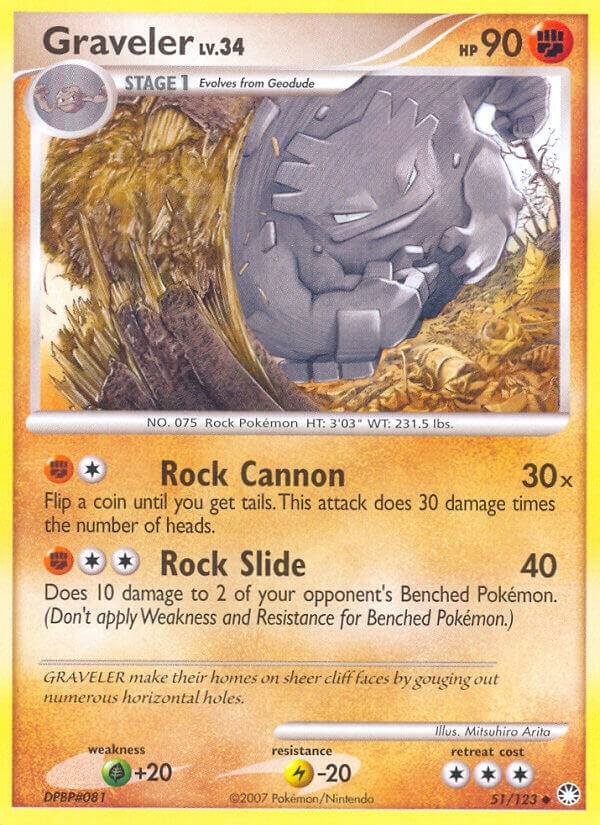 Graveler 51/123 Normal Mysterious Treasures
