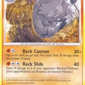Graveler 51/123 Reverse Holofoil Mysterious Treasures