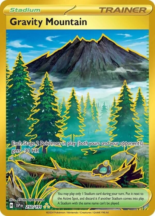 Gravity Mountain 250/191 Holofoil SV08: Surging Sparks