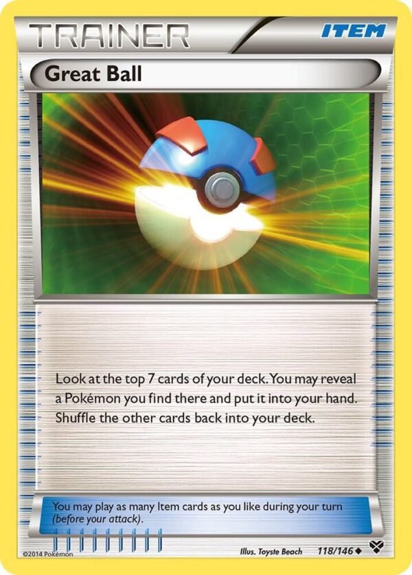 Great Ball 118/146 Normal XY Base Set Great Ball 118/146 Normal XY Base Set