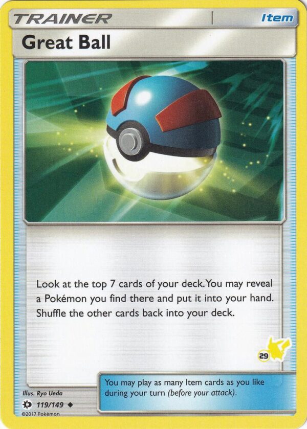Great Ball 119/149 (#29 Pikachu Stamped) Normal Battle Academy